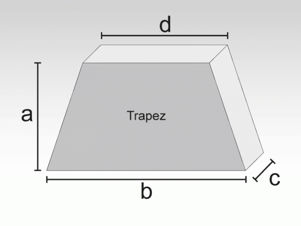 Schaumstoff Trapez