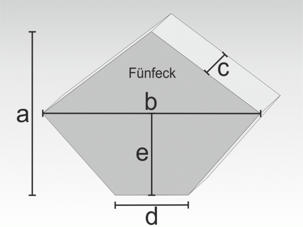 Schaumstoff Fünfeck