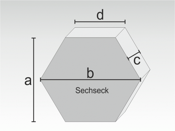 Schaumstoff Sechseck