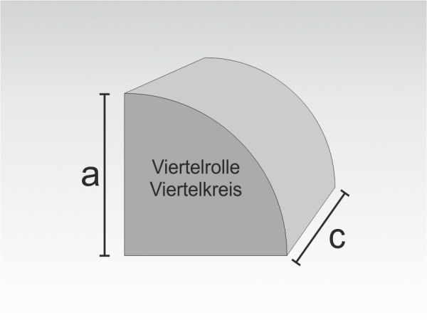 Schaumstoff Viertelkreis