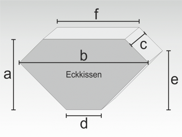 Schaumstoff Eckkissen